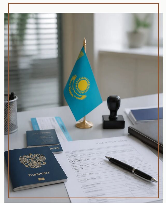 Оформление визы в Казахстан для поездки и работы в Баксане